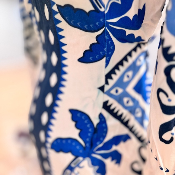 Farm Rio Evil Eye Dress With Long Sleeve Palm Sleeves Size small - Picture 4 of 7